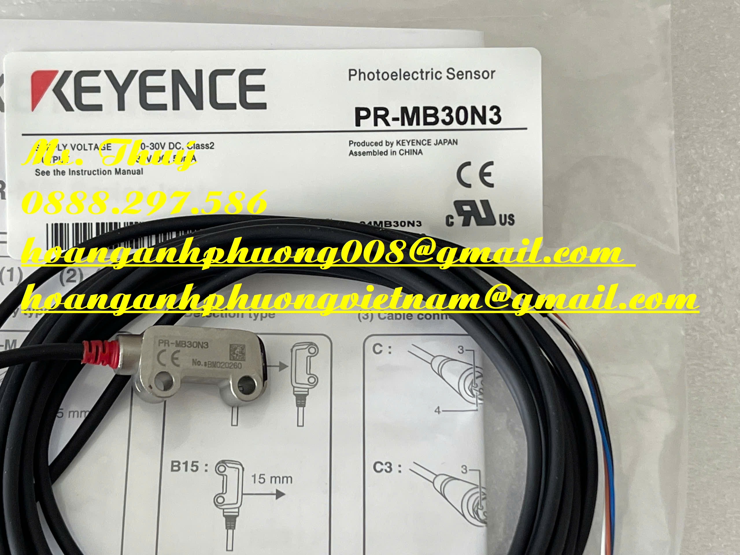 Cảm biến quang PR-MB30N3 - Hàng Keyence chính hãng tại VN